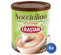 6x Cappuccino Crastan Nocciolino Gr 150 Solubile