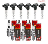 6x Carne & Doria Bobina Accensione + Champion Candela per Mercedes-Benz C-Class