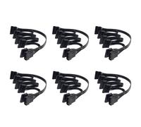 6X Cavo IDE Da 4 Pin Un 5 Porte Cavo Da 4 Pin Un Multi Porta Cavo di Alimentazione 18AWG per Disco Rigido HDD SSD PC