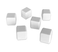 6x Ceramica Cubetto di Ghiaccio Riutilizzabile Perenni Keramikeiswürfel Quadrato