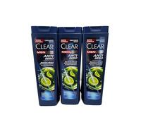 6x Clear Men Anti Sebo Shampoo Antiforfora Con Estratti di Limone per Capelli Grassi - 6 Flaconi da 225ml