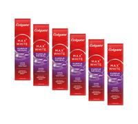 6x Colgate Max White Purple Reveal 75 ml dentifricio sbiancante schiarente is...