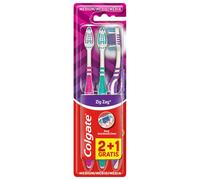6x Colgate Spazzolini Zig Zag 3 Pezzi Medium Pulizia Maniglia Ergonomica