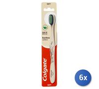 6x Colgate Spazzolino Ecologico Bamboo Carbon Soft