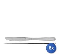 6x Coltelli Da Tavola In Acciaio Inox Contour Urfe, Argento