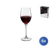 6x Confezioni 2 Calici In Vetro Galileo Vino Rosso cl 38,5 Trasparente Bormioli