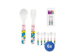 6x Confezioni Cucchiai Forchette Home Melamina Puffetta
