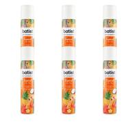 6X Confezioni per Batist Dry Shampoo Tropical - Shampoo secco pulisce i capelli in pochi minuti senza acqua, profumo di cocco e di frutto della passione 6x75 ml