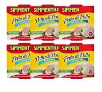 6X Confezioni per Simmenthal Petto di Pollo al Naturale,Petto di Pollo Pronto al Consumo 6x133 g, Consistenza Morbida e Succosa, Basso Contenuto di Grassi, Alto Contenuto Proteico
