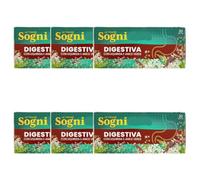 6X Confezioni per Sognid'Oro - Tisana Digestiva, Con Anice, Liquirizia E Menta - 6 Confezioni da 40 G