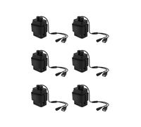6X Coperchio Della Scatola Della Batteria Impermeabile DIY 6X 18650 con Alimentazione 12V E USB per Router per Telefoni Cellulari con Luce LED per