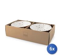 6x Coppetta Natale in porcellana decorata cm 21.