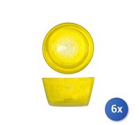 6x Coppette H&H Giada Giallo Cl34 Vetro