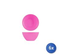 6x Coppette In Melamina Fucsia Cm12,5 1/4 Home