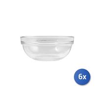 6x Coppette In Vetro Pasabahce Chef'S Impilabile Trasparente 14 Cm