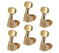 6x corde chiuse per chitarra 6R, piroli girevoli, manopole, meccaniche per