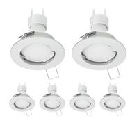 6x cornice da incasso a soffitto FERE rotonda bianco opaco