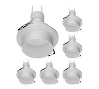6x cornice da incasso a soffitto KRON rotonda bianco opaco