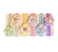 6X Cravatte per Capelli Ragazza Cravatte per Capelli Ragazzi Cravatte per Capelli Fiori Morbidi Accessori per Capelli Leggero Ragazze Supporti per Coda di Cavallo per Adatta