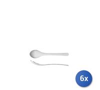 6x Cucchiaini Da Caffè Slim Amefa In Acciaio Inox