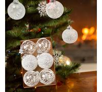 6x Decorazioni per palline di Natale Set da 8 cm Decorazioni per albero di