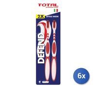 6x Defend Spazzolino Total 2 Pezzi Made In Italy