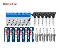 6x Delphi Bobina + 6x Bosch Candela Doppio Platino per Audi A4 Avant 8D5 B5