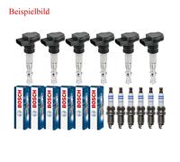 6x Delphi Bobina Accensione + 6x Bosch Candela Laser Platino per Opel Antara L07