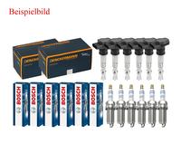 6x Denckermann Bobina + 6x Bosch Candela Doppio Platino per Audi A4 Avant