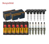 6x Denckermann Bobina + 6x NGK Candela V-Line per BMW 3er Cabriolet E46