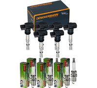 6x Denckermann Bobina Accensione + Denso Candela per Chevrolet Captiva C100 C140