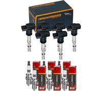 6x Denckermann Bobina + Champion Candela per BMW 3er Cabriolet E46 320 Ci +