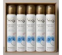 6X Deo Spray per Tessuti 100ml Profumo Narciso Blu e Fiori di Ninfea - Deodorante Tessuti Travel Size, Profuma e Protegge, Elimina Odori, Ideale per Abiti, Divani, Tende, Auto