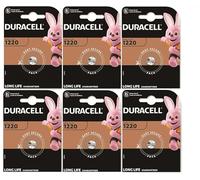 6X Duracell 1220 (6 Blister Da 1 Batteria) 6 Pile (CR1220)