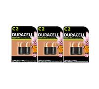 6X Duracell C Ricaricabili 3000 mAh HR14/DC1400 (3 Blister da 2 Batterie) 6 Pile