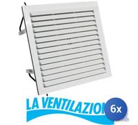 6x Edil Plast Srl Griglia In Plastica Antinsetti Con Molle Mm 183X154 La