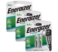 6x Energizer Recharge Extreme Batterie Ricaricabili AA NiMH 2300mAh