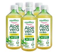 6x Equilibra Integratore per la Depurazione Aloe Vera Extra 99,5% con Pura