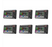 6X F998 Scheda audio Microfono Suono Interfaccia audio Mixer Scheda audio Console di missaggio Amplificatore per telefono PC