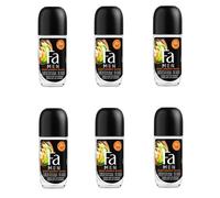 6x FA MEN SPORT ENERGY BOOST DEODORANTE ANTITRASPIRANTE ROLL ON ENERGIZZANTE ...