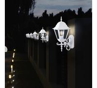 6x Facciate Luci Esterno Parete Lanterne Alluminio Casa Campagna Luce Vetro Klar [EEK: Inaditato]