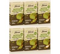 6x Falcone Muffin Pistacchio Extra Soffice 200g - 4 Muffin per Confezione