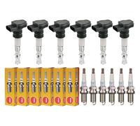 6x FEBI BILSTEIN Bobina + 6x NGK Candela per Mercedes-Benz W212