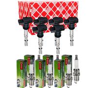 6x Febi BILSTEIN Bobina Accensione + Denso Candela per BMW 3er E90 325i