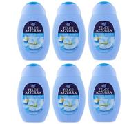 6 Flaconi Felce Azzurra Doccia Gel Muschio Bianco Vellutante 250ml