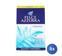 6x Felce Azzurra Sacchetti Profumati 3 Pezzi Classico