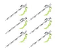 6x Felsbodenheringe Picchetti di Terra Campeggio Ancoraggio 20 CM X 9mm