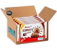 6X Ferrero Kinder Kornetti Cornetti con Farcitura al Cioccolato 252g [CAIYA® BOX da 6 Confezioni]