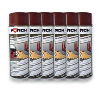 6x FÖRCH Ruggine Fermata Primer L236 Rostschutzspray Premium Marrone-Rosso 400ml