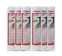 6x Förch S492 Grasso Universale a Pressione Giallo Cartuccia 400g